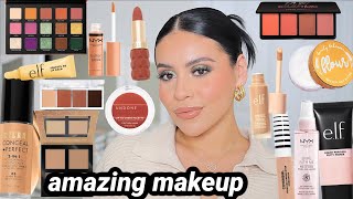 Best Makeup Under 15 🤩 All Drugstore Full Face Nothing New [upl. by Yenruoc]