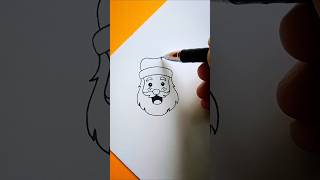 Most easy Santa Claus drawing 🎅 santaclaus drawing [upl. by Mya]