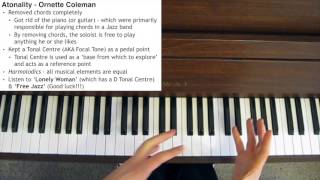 Free Jazz and Atonality Explained [upl. by Ssitnerp485]