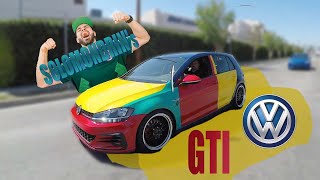 Delivering the new Golf GTi Harlequin to Salomondrin [upl. by Acimak536]