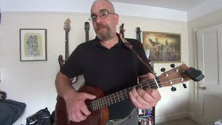 Bedshaped  Keane  Cover and Tutorial Baritone Ukulele [upl. by Esilana]