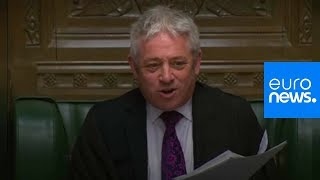 Watch John Bercow struggles to get order in the House of Commons [upl. by Nagiam]