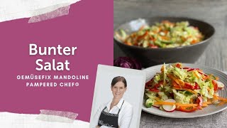 Bunter Salat aus der Gemüsefix Mandoline  Pampered Chef® [upl. by Egap740]