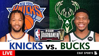 Knicks vs Bucks Live Streaming Scoreboard PlayByPlay Highlights Stats NBA InSeason Tournament [upl. by Jaela]