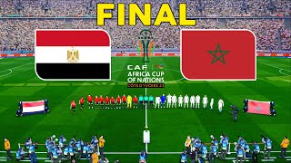 Egypt vs Morocco  Final  Africa Cup 2023  مصر ضد المغرب  Salah vs Hakimi  PES Gameplay [upl. by Giff]