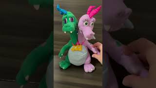 Dragon Tales Playskool Hasbro ZAK amp WHEEZIE 12quot Plush LIGHTS GLOW TALKS 1999 [upl. by Lareine]