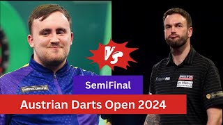 🎯LIVELuke Littler vs Ross Smith Semifinal Austrian Darts Open 2024 Eurpean Tour Darts today score [upl. by Aleen489]