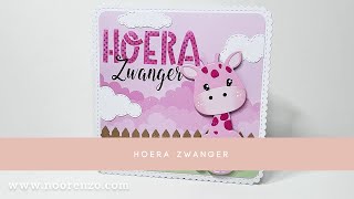 Kaarten maken met CraftLab Hoera Zwanger [upl. by Engracia241]