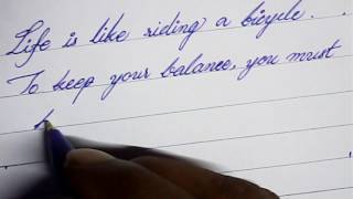 Handwriting with pen  ball pen calligraphy  MazicWriter [upl. by Odlopoel]