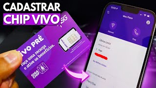 Como CADASTRAR e ATIVAR um CHIP VIVO Passo a passo ATUALIZADO 2024✅ [upl. by Eidnac18]