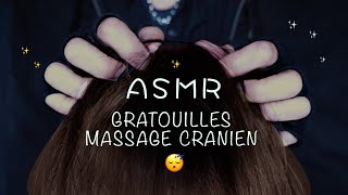 ASMR Gratouilles de la tête 100 SLEEP Cranial massage no talking asmrsleep asmrsounds brushing [upl. by Faso]