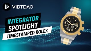 VIDT Integrator Spotlight Timestamped Rolex [upl. by Ahsilet]