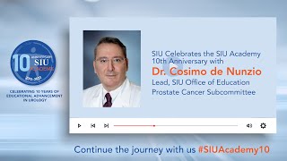 Dr Cosimo de Nunzio shares his experience with SIU Academy [upl. by Yesdnik236]