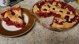 BEST StrawberryRhubarb Pie my secret ingredient [upl. by Campy]