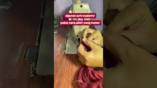 Tips menjahit kelim anti melintir ‼️ sewing turorialjahit jahitkelim sortvideo [upl. by Em]