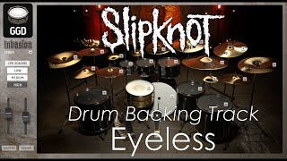 Slipknot  Eyeless Drum Backing Track Drums Only MIDI [upl. by Galliett]