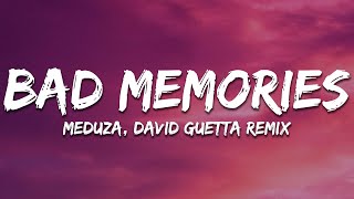 MEDUZA James Carter  Bad Memories Lyrics ft Elley Duhé FAST BOY David Guetta remix [upl. by Ylek]