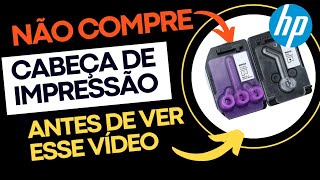 CARTUCHO INCOMPATÍVEL impressora HP Cabeçote de impressão está mesmo com defeito [upl. by Annuahsal]