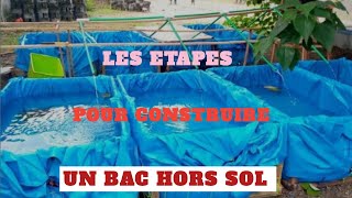 Les étapes pour construire un bac hors sol en pisciculture  Partie 1 [upl. by Lyndon902]