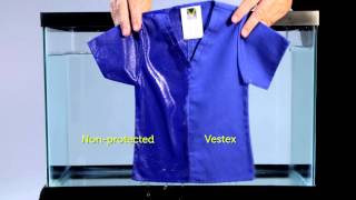 Vestex Scrubs and Lab Coats Protect With a Fluid Repellent Barrier Fabric [upl. by Schell272]