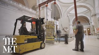 Set in Stone Maya Rulers in the Great Hall  Installation TimeLapse [upl. by Kciv820]