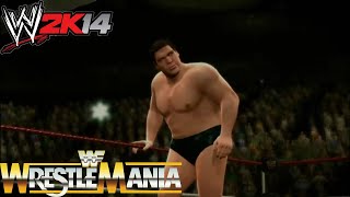 WWE 2K14 30 Years of WrestleMania  Hulkamania Runs Wild Part 1 Andre vs Big John Studd [upl. by Eenhpad]