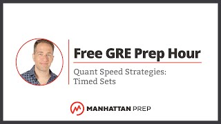 Free GRE Prep Hour Quant Speed Strategies Timed Sets [upl. by Ainigriv697]