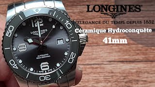 Longines hydroconquest 41mm ceramic bezel insert 72hr power reserve Almost perfect [upl. by Eelsew804]