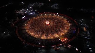 Already missing Navratri  Glimpses of United Way Baroda Garba 2023  United Way Garba Drone View [upl. by Pallaton601]