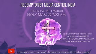 Catholic Holy Mass in English on 18 March 2021  Redemptorist Media Centre [upl. by Attenauq]