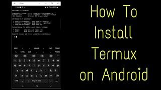 Install Termux on Android  Quick and Easy Tutorial [upl. by Aicilet]