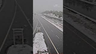 Highway cam shows August snowfall in BC [upl. by Arised]