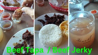 Beef Tapa  Beef Jerky asmr foodie filipinofood juanchosburgerhouse [upl. by Asehr]