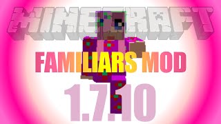 Familiars Mod 1710  how to install on Forge in Minecraft 1710 [upl. by Lipp]