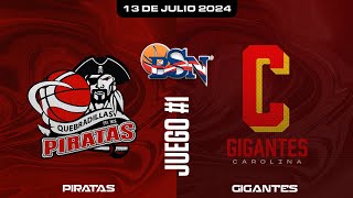 Piratas de Quebradillas vs Gigantes de Carolina  Juego 1  BSN2024 [upl. by Sanyu]