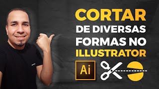 Cortes no ILLUSTRATOR I Como aparar cortar e furar objetos de várias formas [upl. by Assetniuq]