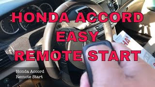 How To Install A Remote Start In Your Honda Accord From The Factory Remote [upl. by Flip]