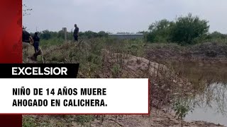 Niño de 14 años muere ahogado en calichera [upl. by Atinehc490]