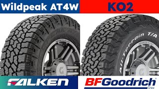 Falken Wildpeak AT4W vs BFGoodrich All Terrain TA KO2 [upl. by Notwen]