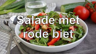 Salade met rode biet recept [upl. by Nirel]