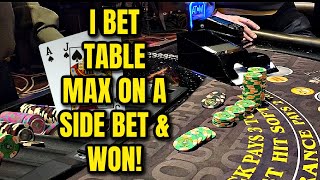 Blackjack • Big WINNING Session amp Table Max Side Bet Hit [upl. by Alamap]