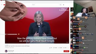 Forsen reacts to Swedish right opposition inches ahead in election cliffhanger [upl. by Namien627]