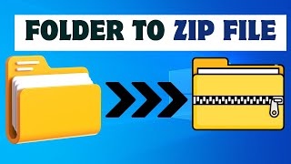 How To Convert Folder Into Zip File [upl. by Hosbein]