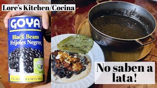 DELICIOSOS FRIJOLES DE LATA CON UN TOQUE MEXICANO  FACILES  Lores KitchenCocina [upl. by Heeley]