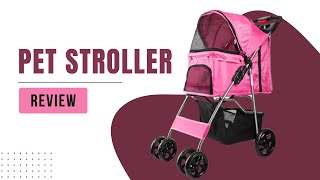 Take Your Pet Anywhere Flexzion Pet Stroller Review [upl. by Derdle]