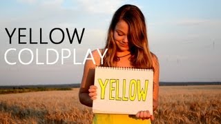 YELLOW  Coldplay music video LYRICS [upl. by Brie389]