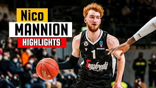 Nico Mannion BEST Highlights amp Moments with Virtus Bologna [upl. by Herrah]