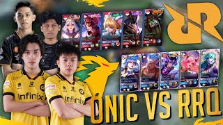 ONIC ESPORTS MEET RRQ NEW ROSTER IN RANK GAME  Guinever Tank Jungler [upl. by Munson]