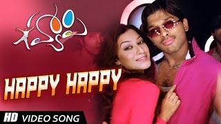 Happy Title Telugu Video Song  Happy Movie  Allu Arjun Genelia [upl. by Bazil]