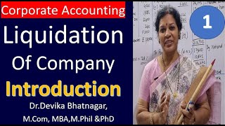 1 Liquidation Of Company  Introduction from Corporate Accounting in Telugu [upl. by Sigismund]